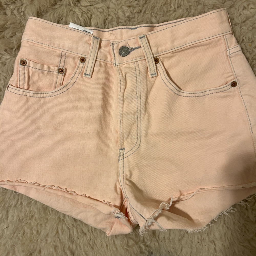 Women levi denim shorts